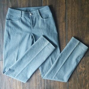 SoCa by St. John Gray Denim Ankle Pants - Women's 0
